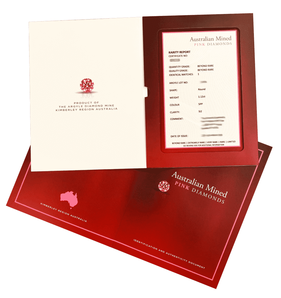 Certification - pink diamonds Pink Diamonds Certification - Argyle Diamond Investments