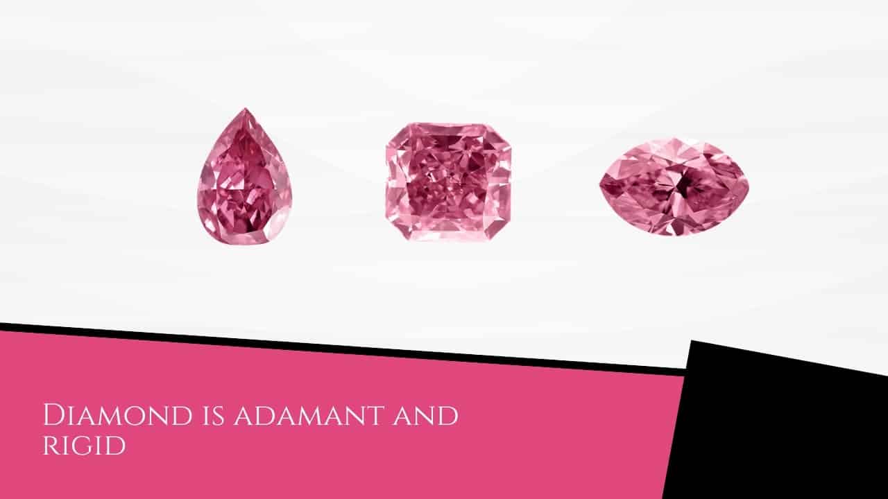 Diamond is adamant and rigid