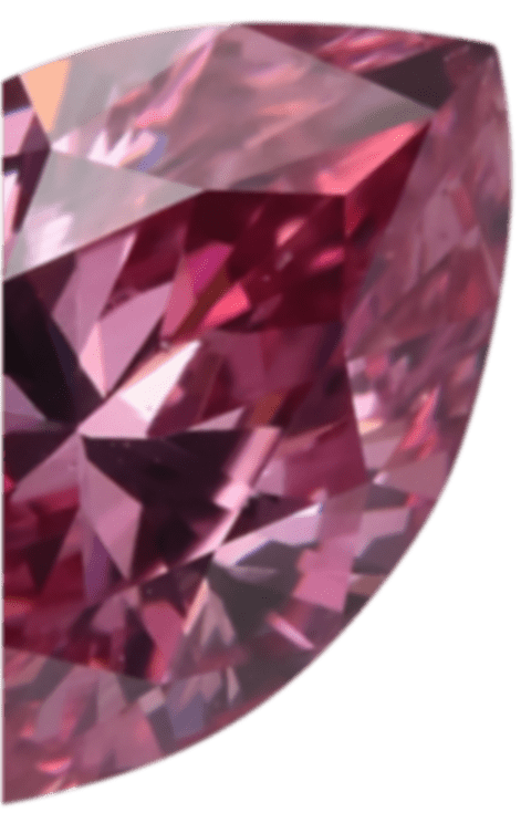 Marquise shaped pink diamond