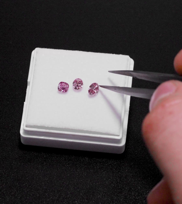 small pink diamonds